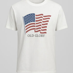 Vintage USA Flag “Old Glory” T-Shirt – Faded Americana Graphic Tee, 90s Style